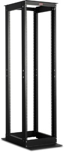 DYNAframe 42U 530x1070 duplasoros rack keret D:80mm 19" RAL9005 fekete