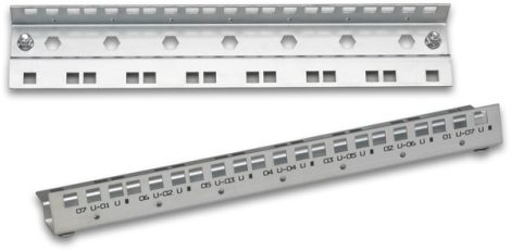 Raszter-sín Szerver rack szekrényhez 42U horganyozott ( egy pár )
